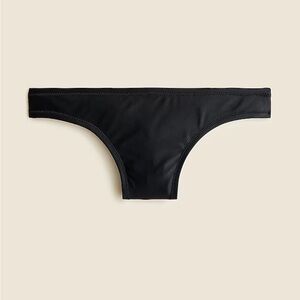JCrew Hipster full-coverage bikini bottom, black, large, NWT